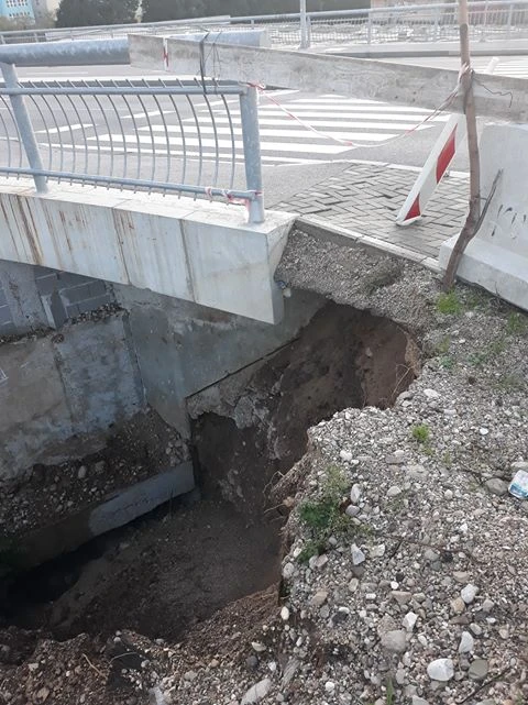 Radovi na cesti izazvali urušavanje na 'novom mostu' u Mostaru