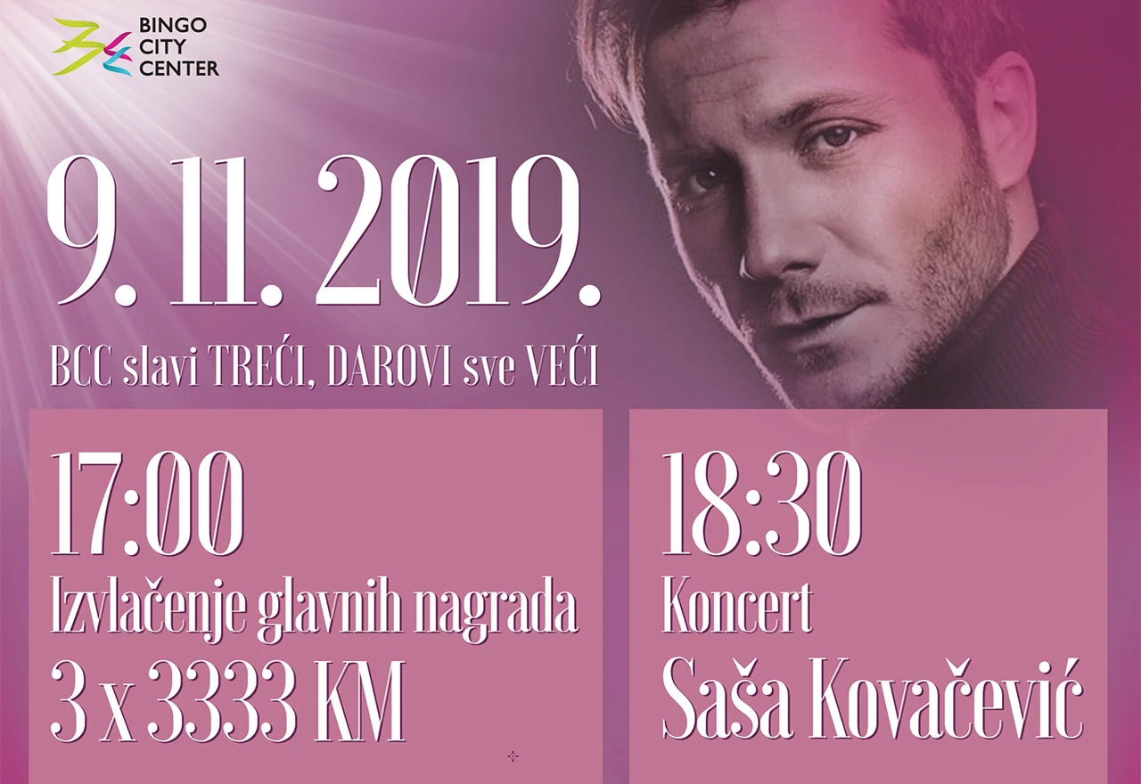 Velika proslava trećeg rođendana Bingo City Centera