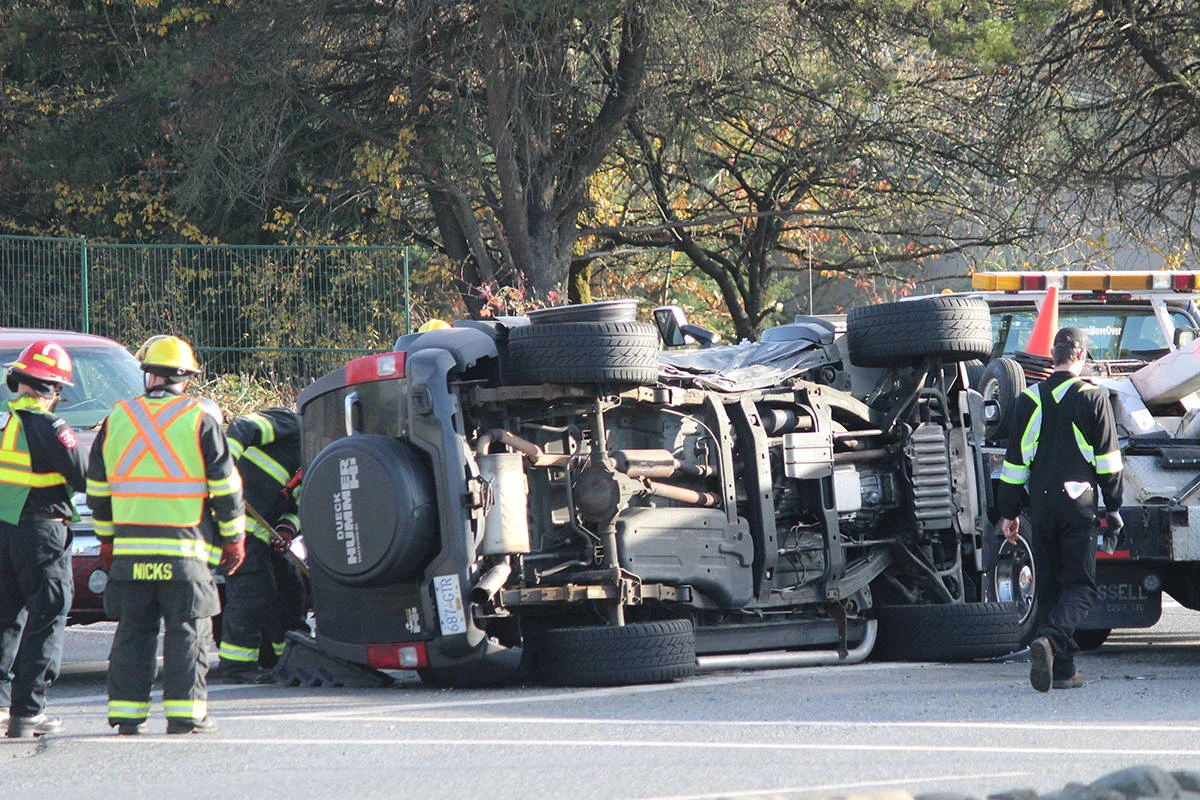 Hummer se prevrnuo na Mostarskoj ulici