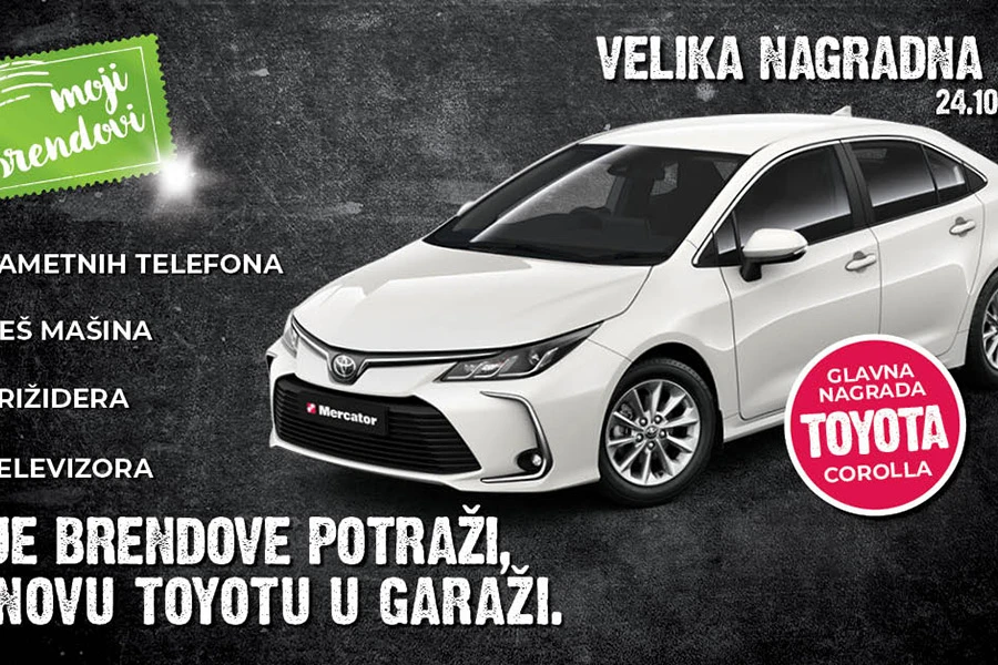 Četvrti val Mercatorove kampanje: Moje brendove potraži, za Toyotu u garaži