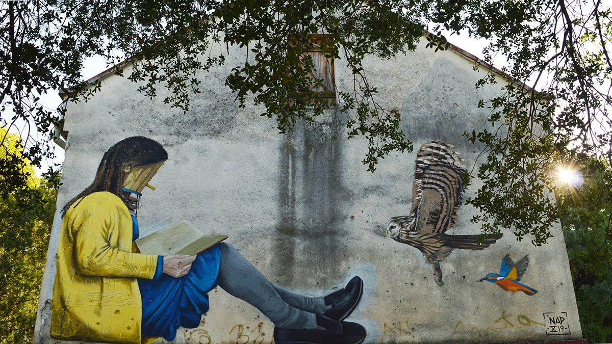 Svjetski umjetnik oslikava mural na biblioteci UNMO