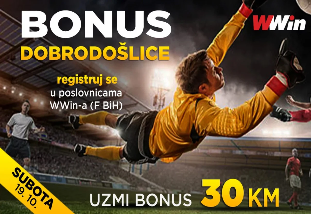 Wwin - Bonus dobrodošlice - DANAS, 19. 10. 2019.