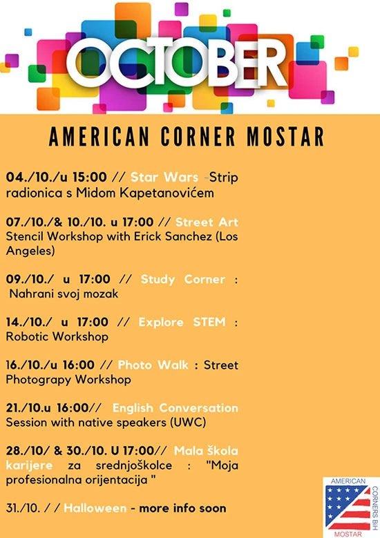Zanimljive radionice u Američkom kutku Mostar