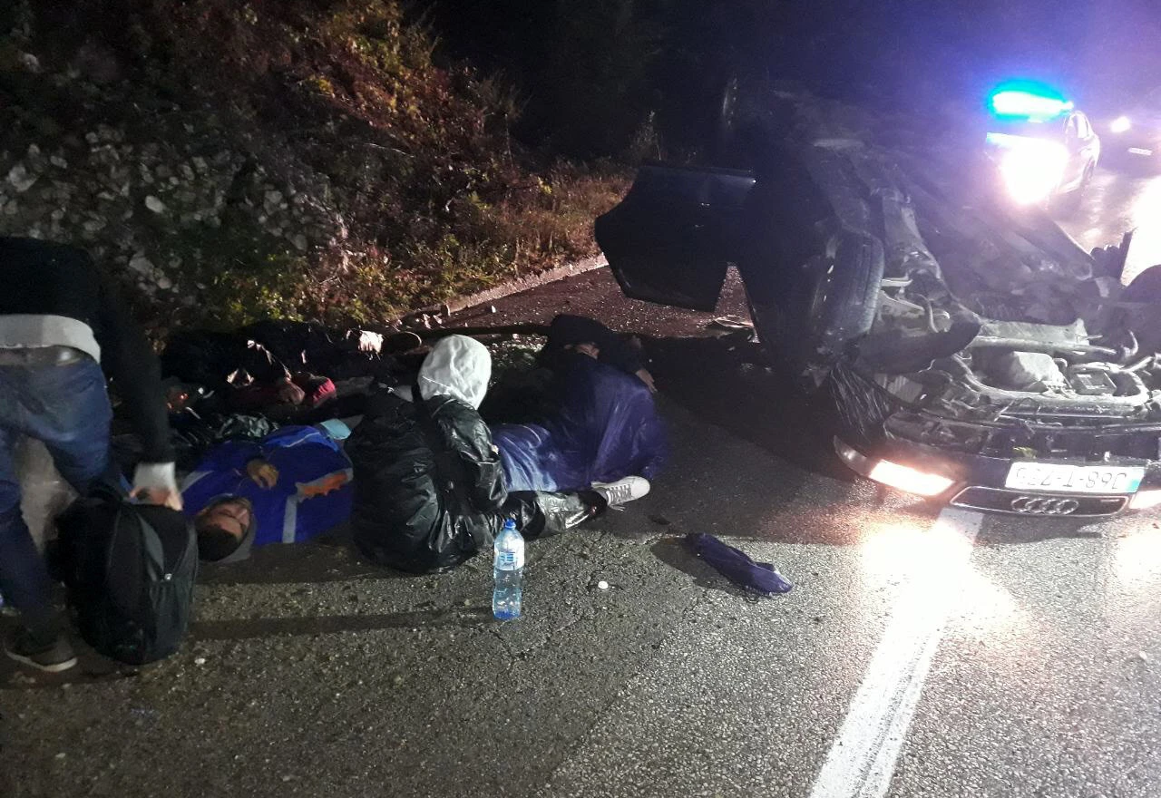 GP BiH: Policajci se sudarili ganjajući migrante