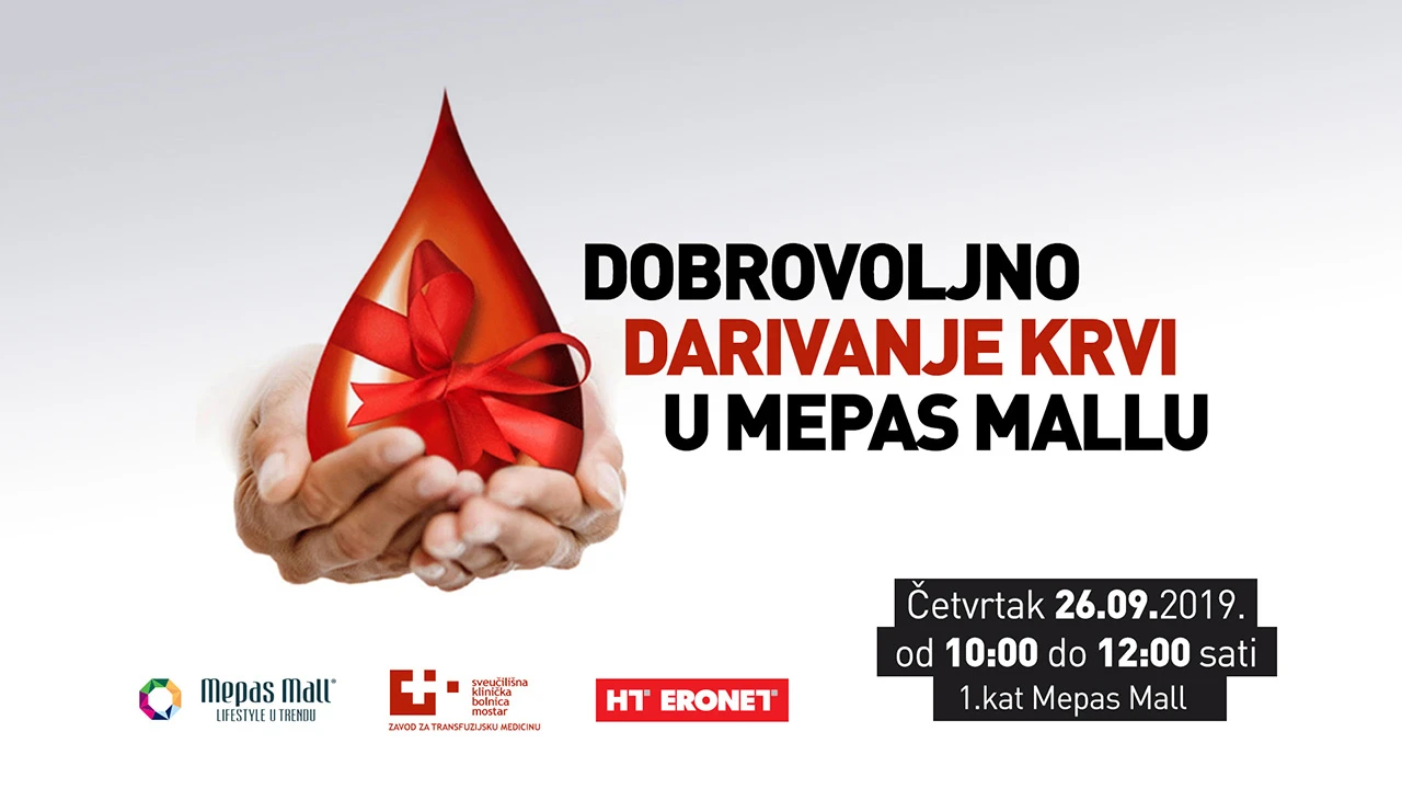 Dobrovoljno darivanje krvi u Mepas Mallu