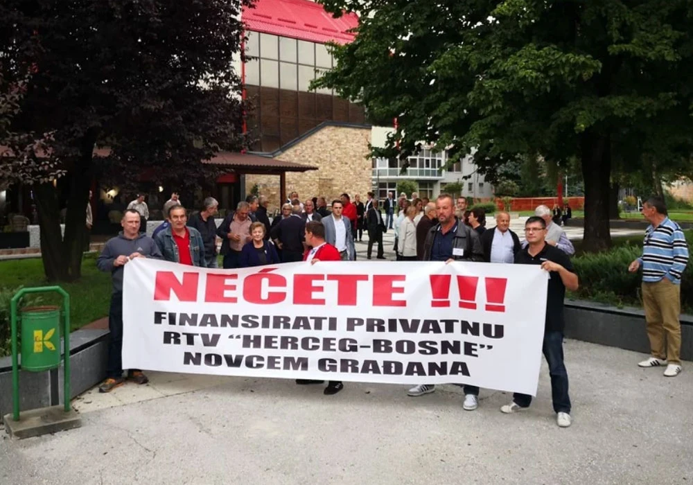 Žepčaci prosvjedovali protiv financiranja RTV Herceg-Bosne 