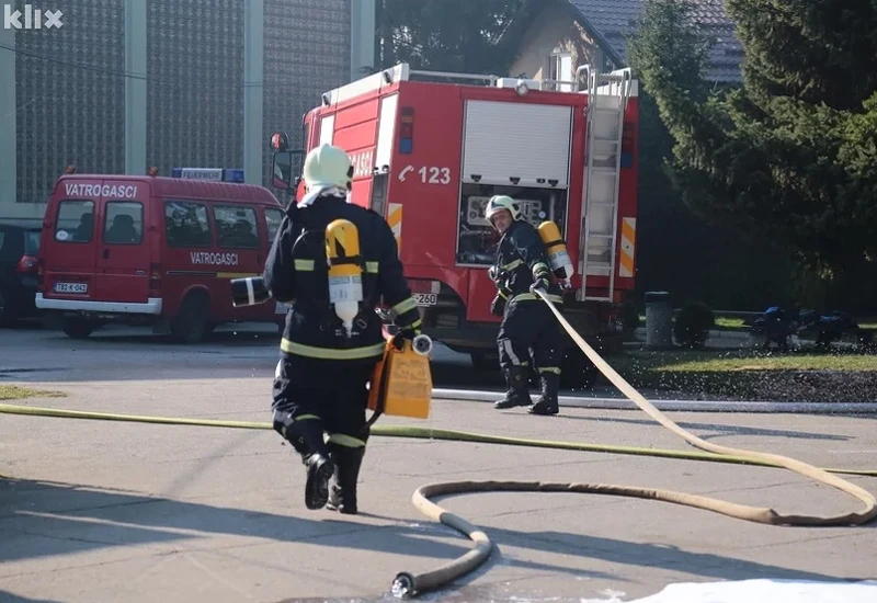 Požar u vojarni Rajlovac; nema ozlijeđenih osoba