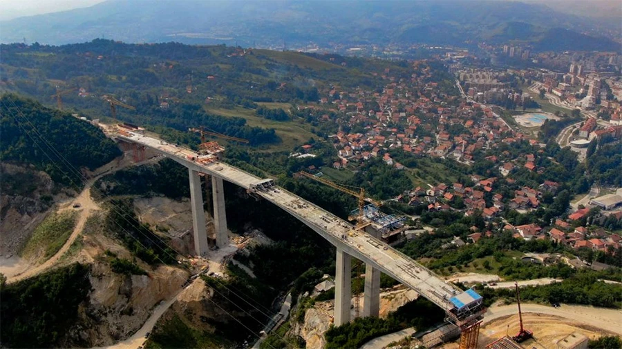 Pogledajte kako izgleda najviši vijadukt na Koridoru 5C