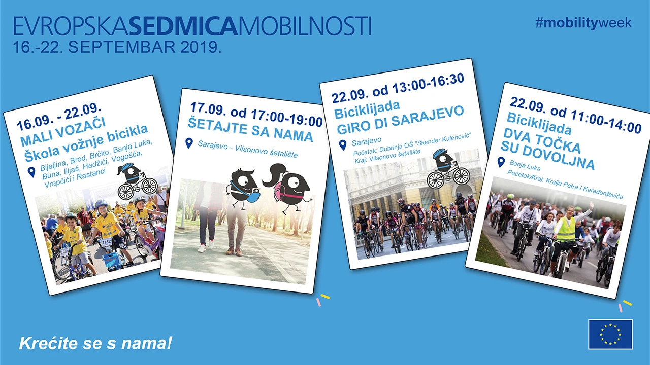 Europski tjedan mobilnosti pod sloganom 'Krećite se s nama!'