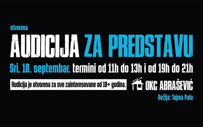 Mostar: Prijavite se na audiciju za predstavu