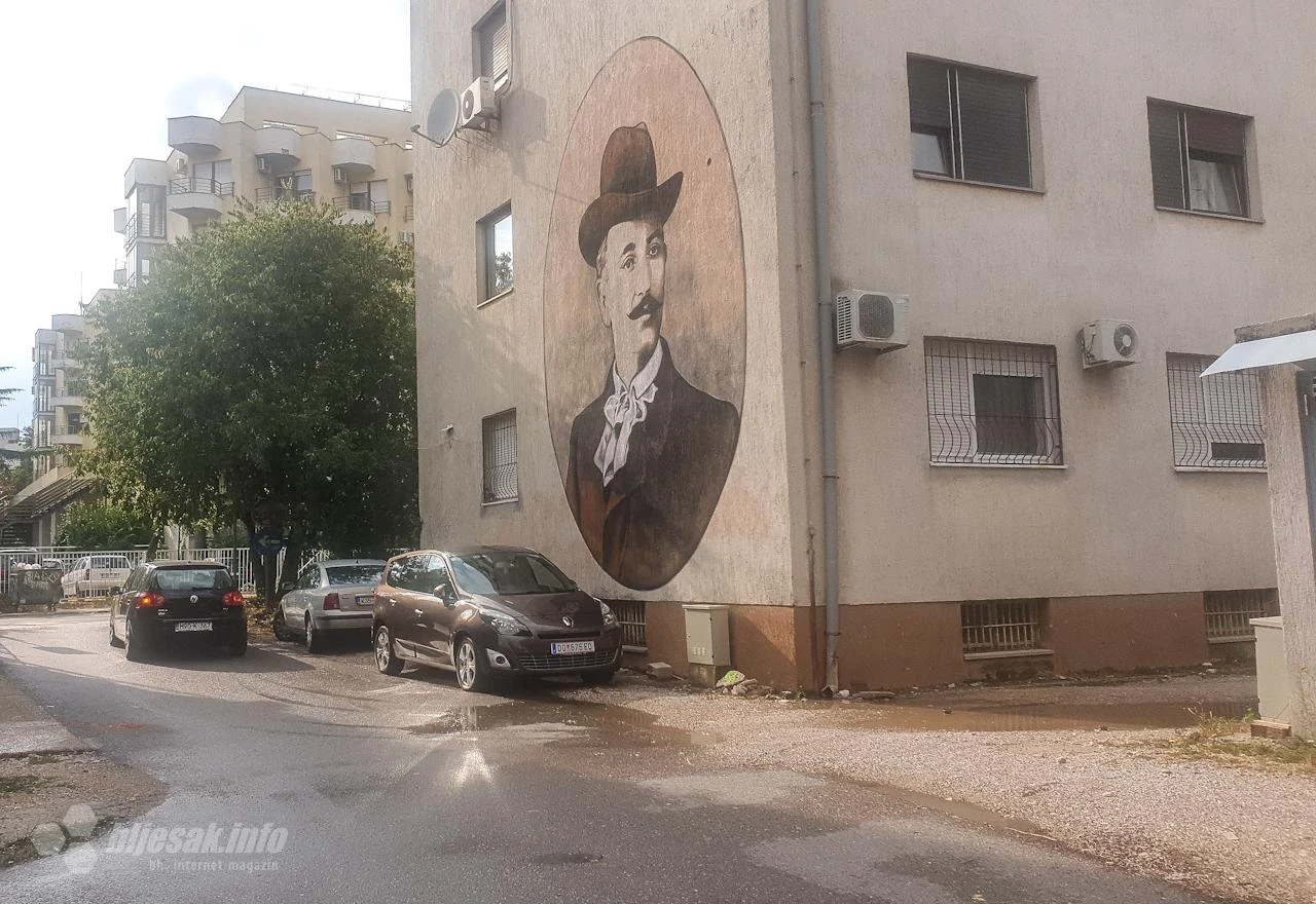 Mostar: Murali među kojima su i onaj Alekse Šantića i Emine oživjeli ulice grada na Neretvi