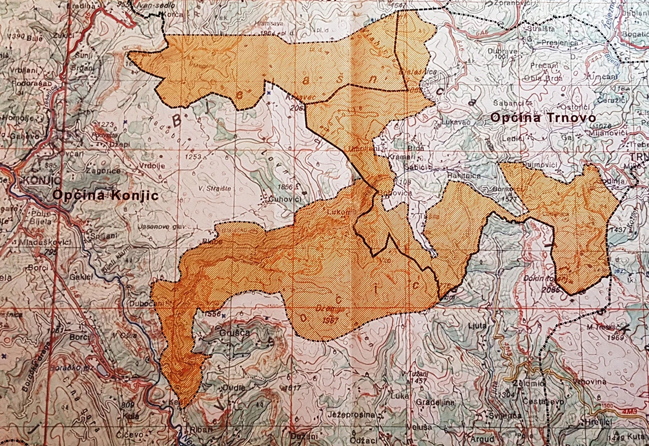 Utvrđene granice novog parka prirode iznad Konjica, pogledajte kartu
