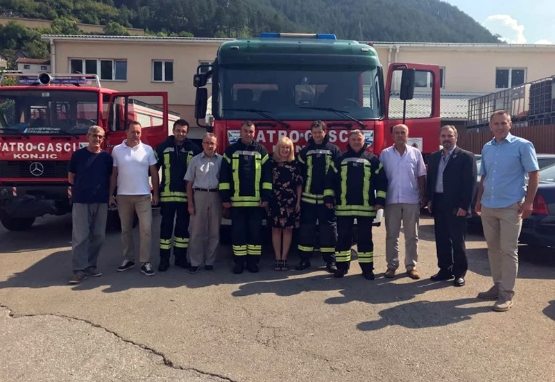 Konjičkim vatrogascima donirana oprema vrijedna 30.000 KM