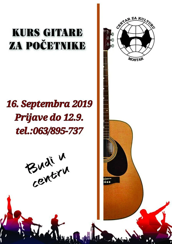 Naučite svirati gitaru, tečaj za početnike u Mostaru