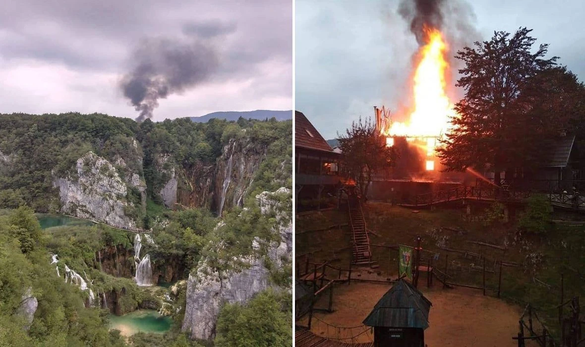 Izgorio turistički kompleks Etno House na Plitvicama