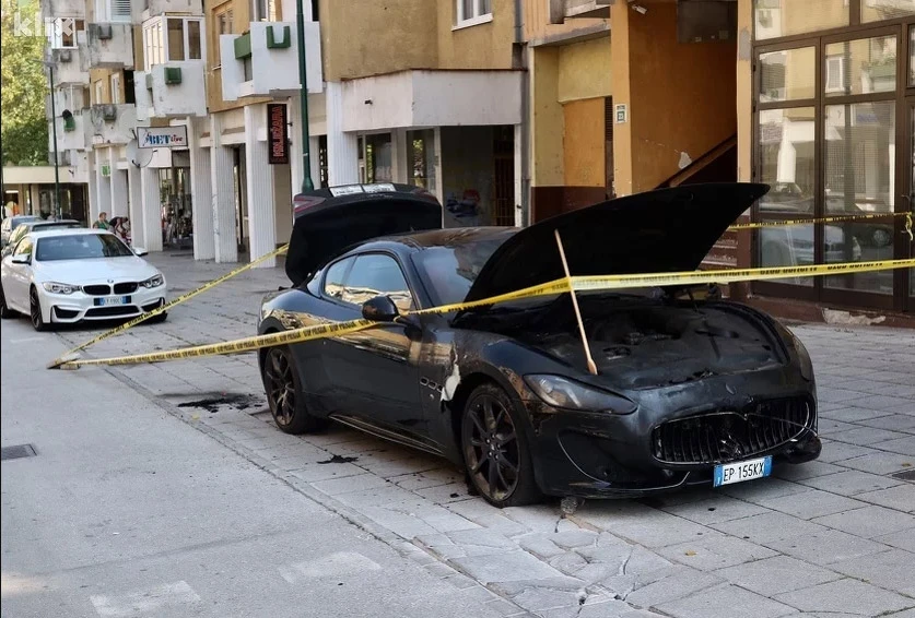 U Sarajevu izgorio skupocjeni Maserati 