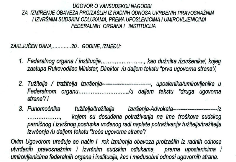 Vlada poziva na nagodbu za naplatu potraživanja uz jedan uvjet...