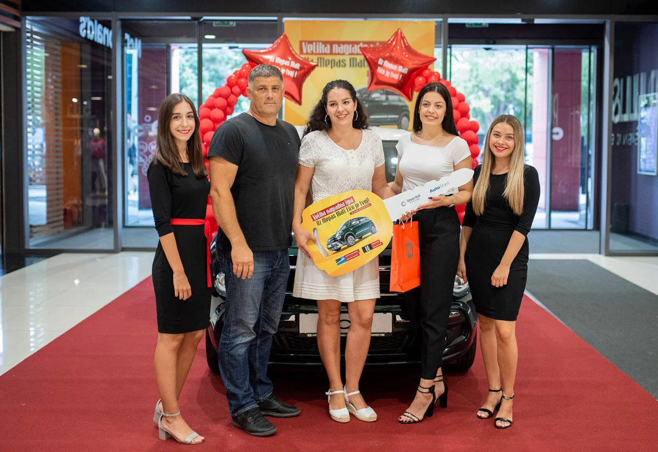 Uručene nagrade velike nagradne igre ''Uz Mepas Mall Fićo je tvoj!''