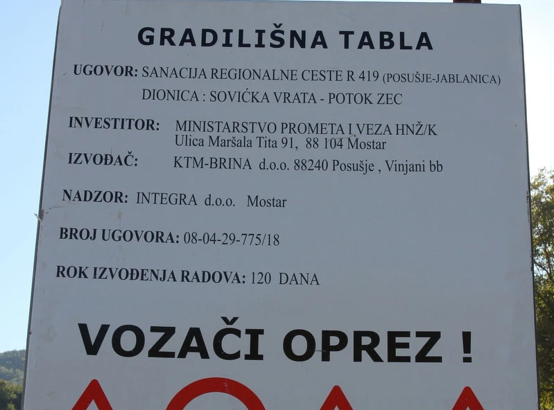 Sanirali jednom, pa saniraju opet istu dionicu u Hecegovini