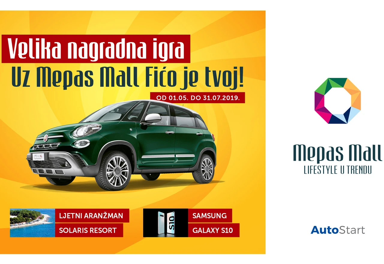 Velika nagradna igra ''Uz Mepas Mall Fićo je tvoj!''