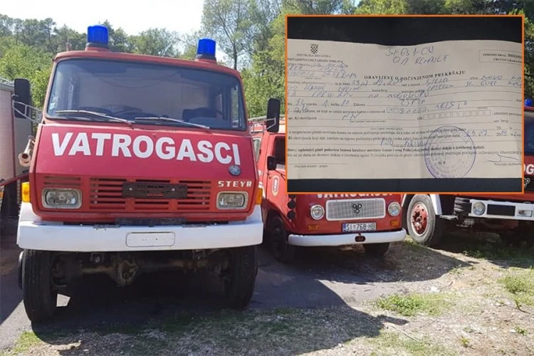 Gasio požar 20 sati pa dobio kaznu za parkiranje