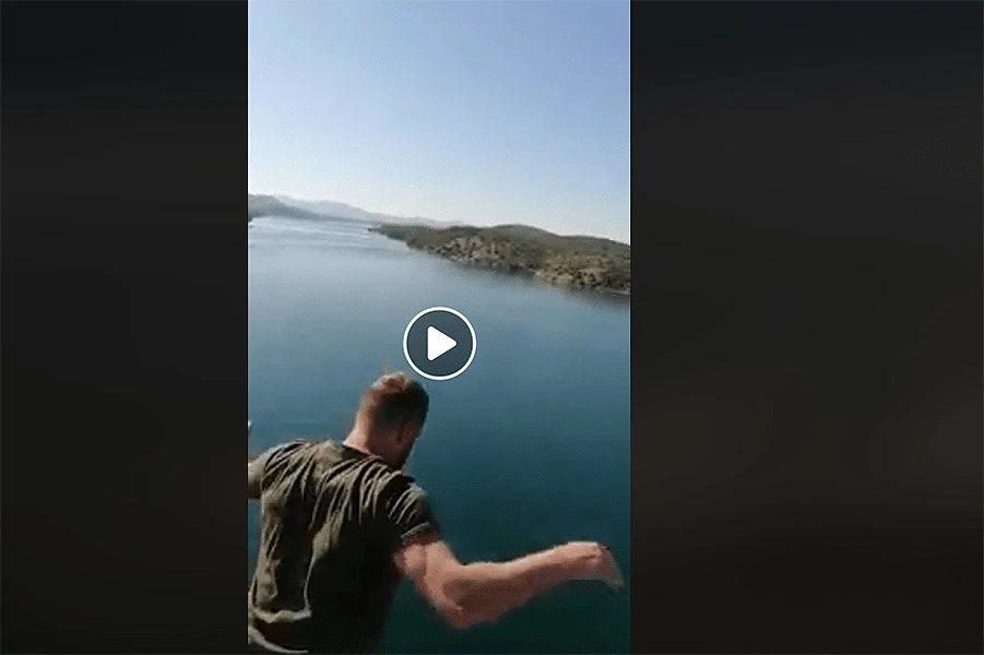 VIDEO | Pogledajte akciju spašavanja mladića koji je skočio sa Šibenskog mosta