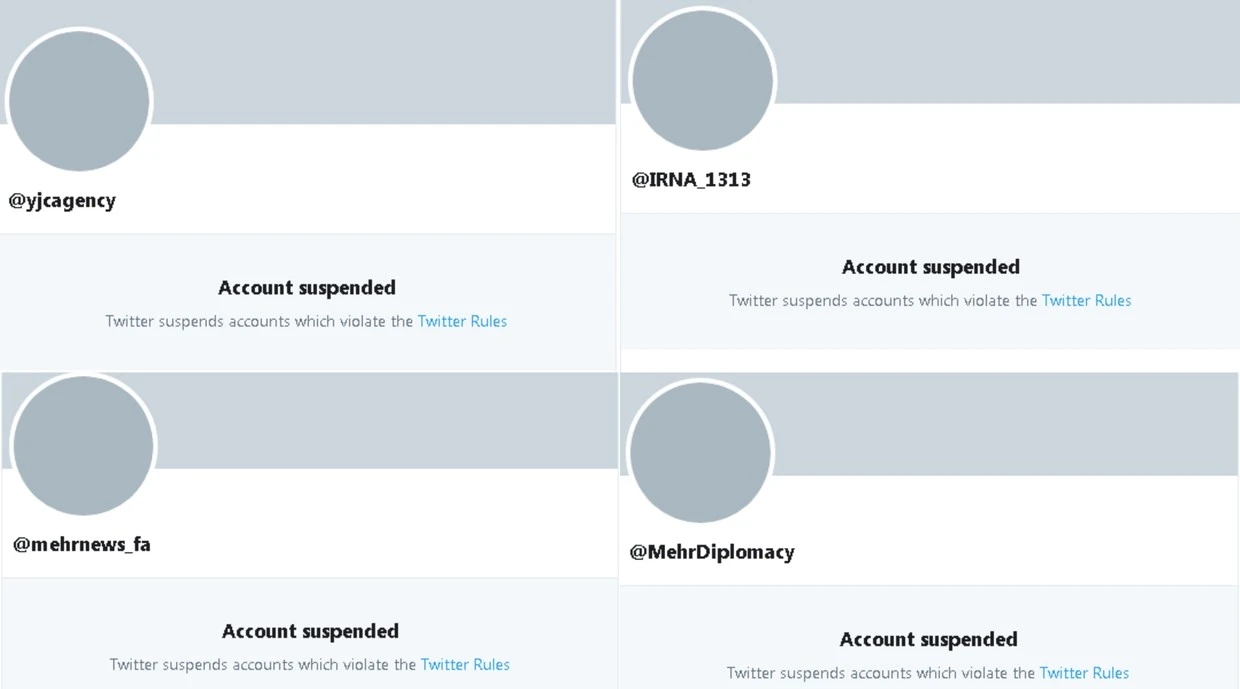 Twitter blokirao profile triju iranskih novinskih agencija