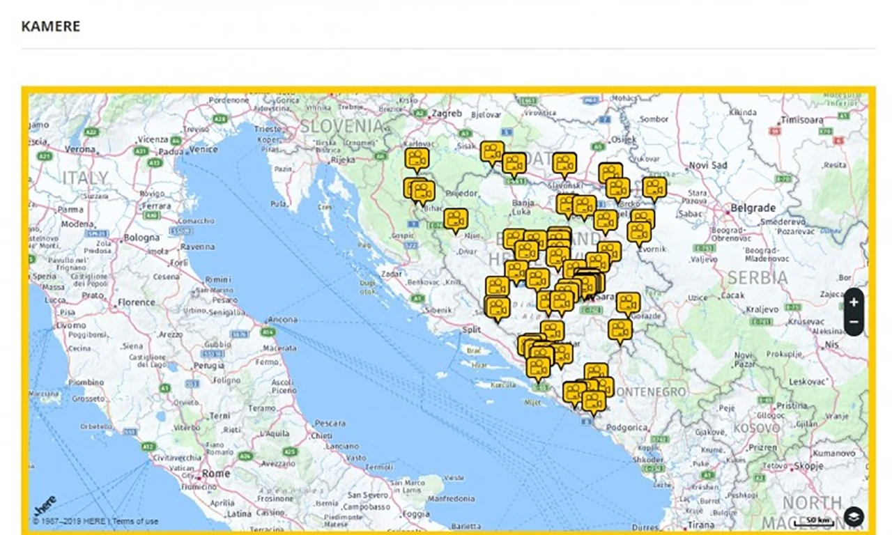 Web kamere na 62 lokacije u BiH