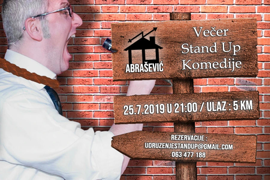 Stand-up komedija u Abrašu! Peđa Bajović premijerno pred Mostarcima