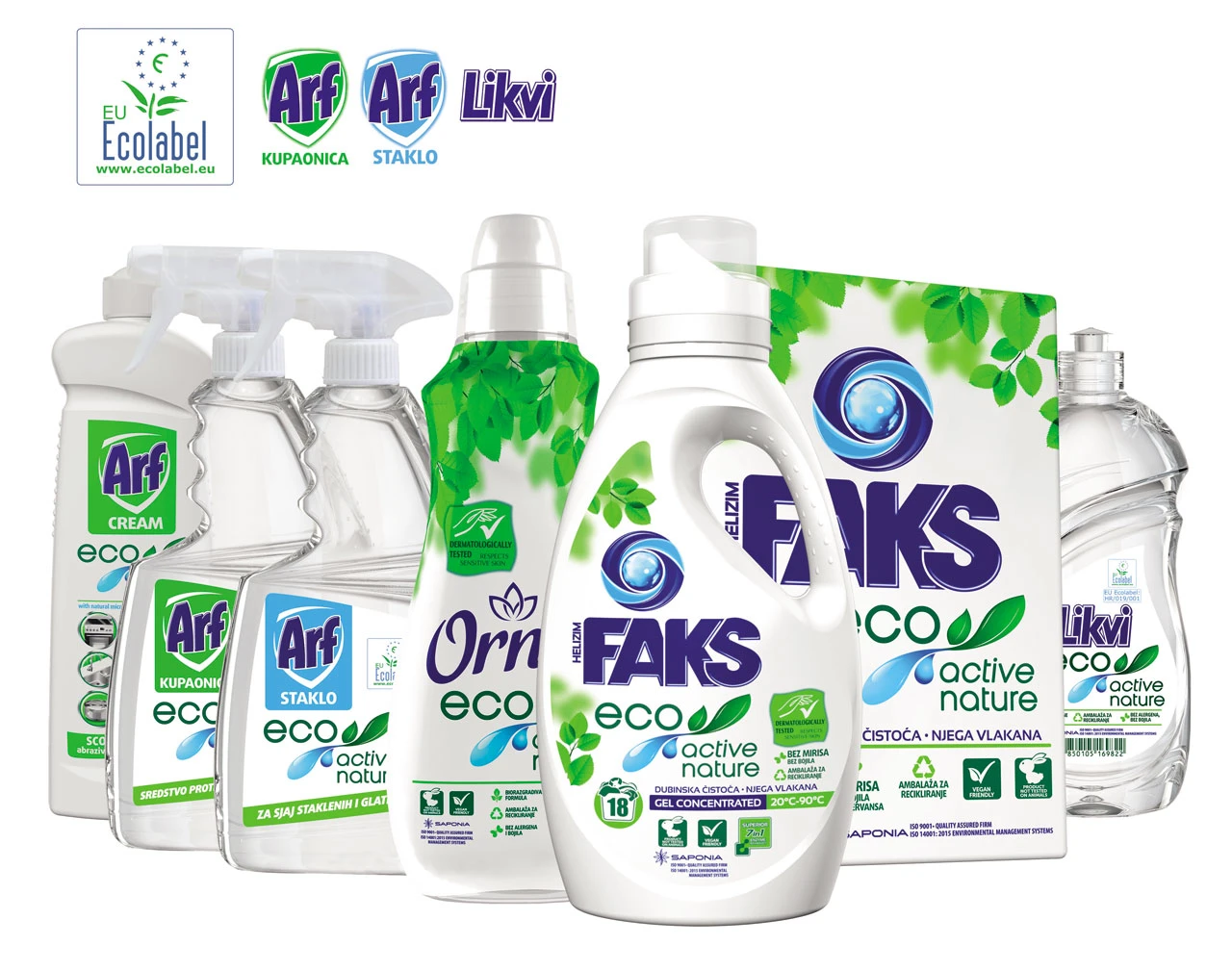 Saponia je razvila liniju proizvoda koji ne štete okolišu - Eco Active Nature