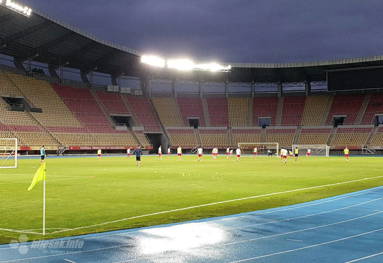 Nogometaši Zrinjskog odradili trening na Nacionalnoj areni Toše Proeski