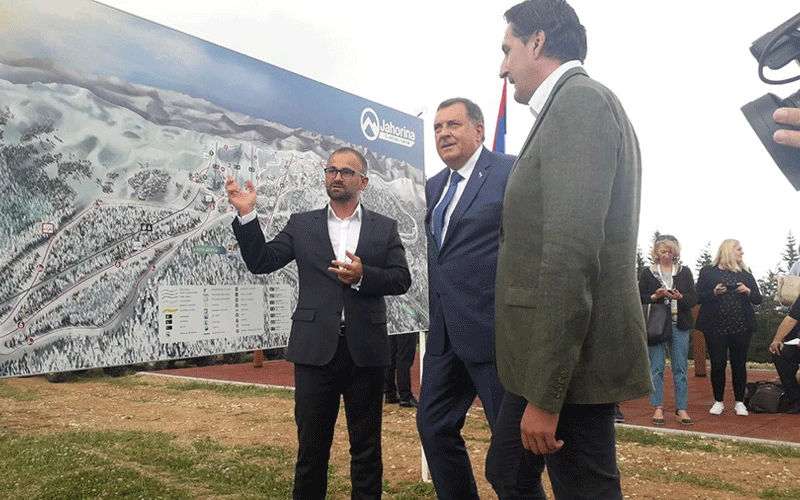 Dodik obišao radove na Jahorini