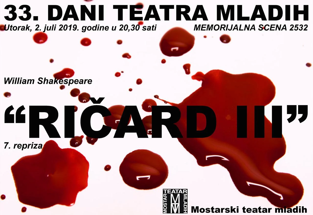 Izvedbom "Ričarda III" počeli 33. Dani teatra mladih