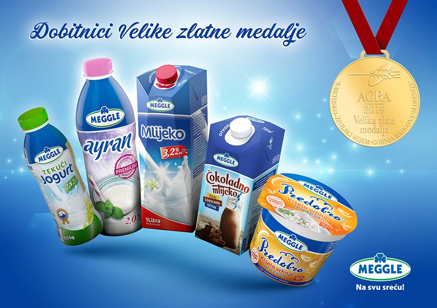 Pet velikih zlatnih medalja za pet velikih Meggle proizvoda