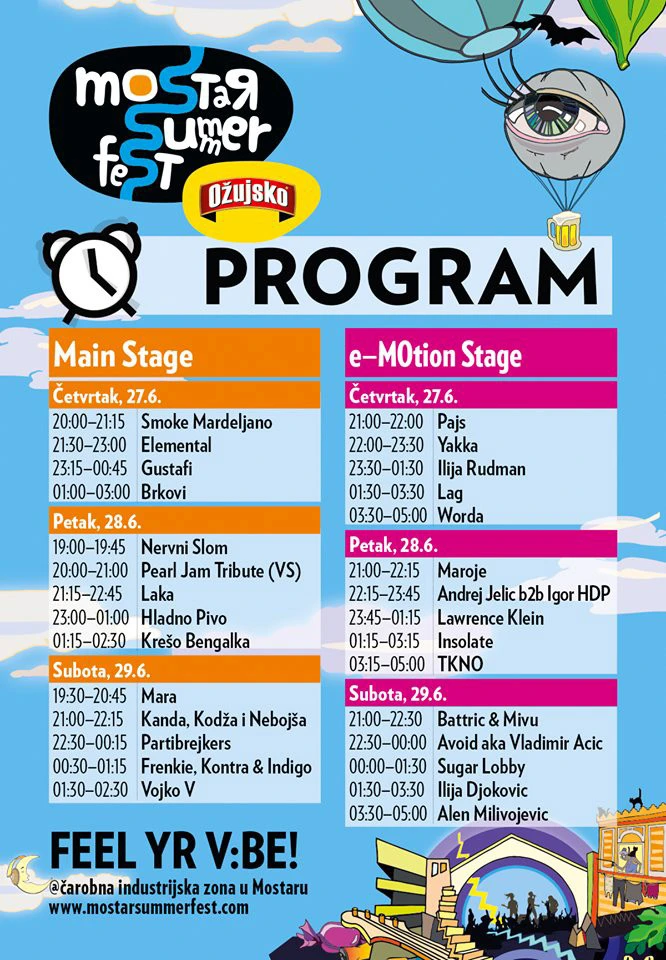 Sutra počinje najjače izdanje Mostar Summer Festa!