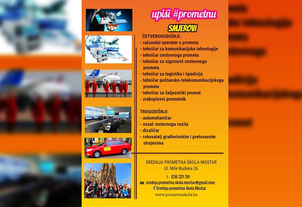 Novi smjerovi: Neka Prometna škola bude tvoj izbor