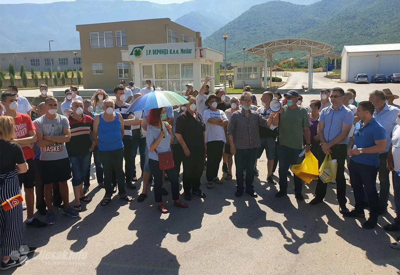 Blokada deponije Uborak: Bešlić nema što reći