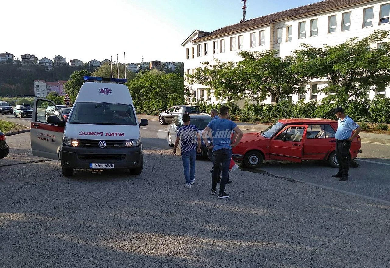 Široki Brijeg: Jedna osoba ozlijeđena u sudaru tri automobila