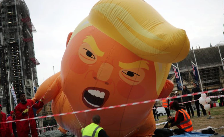 Beba Trump letjela iznad Londona