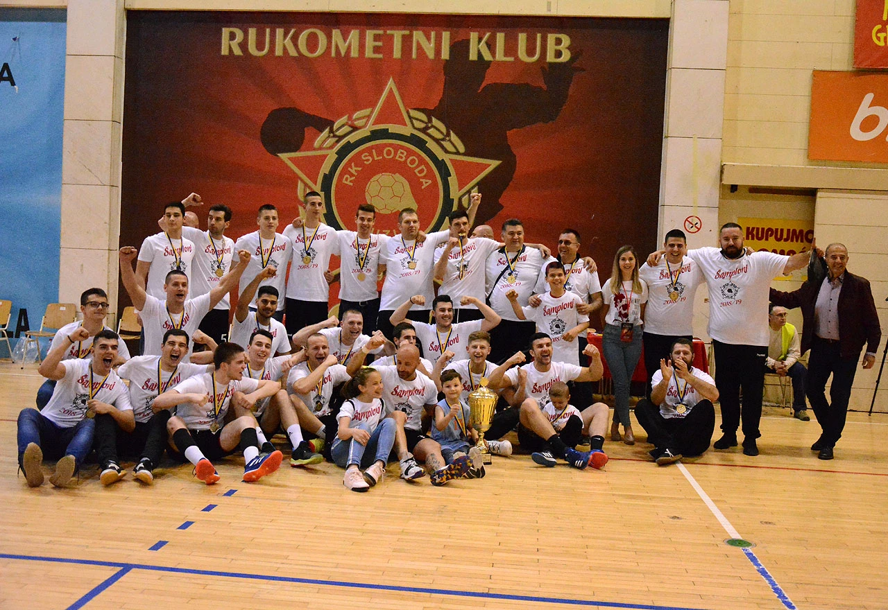 Rukometaši Slobode prvaci Prve lige FBiH - skupina Sjever
