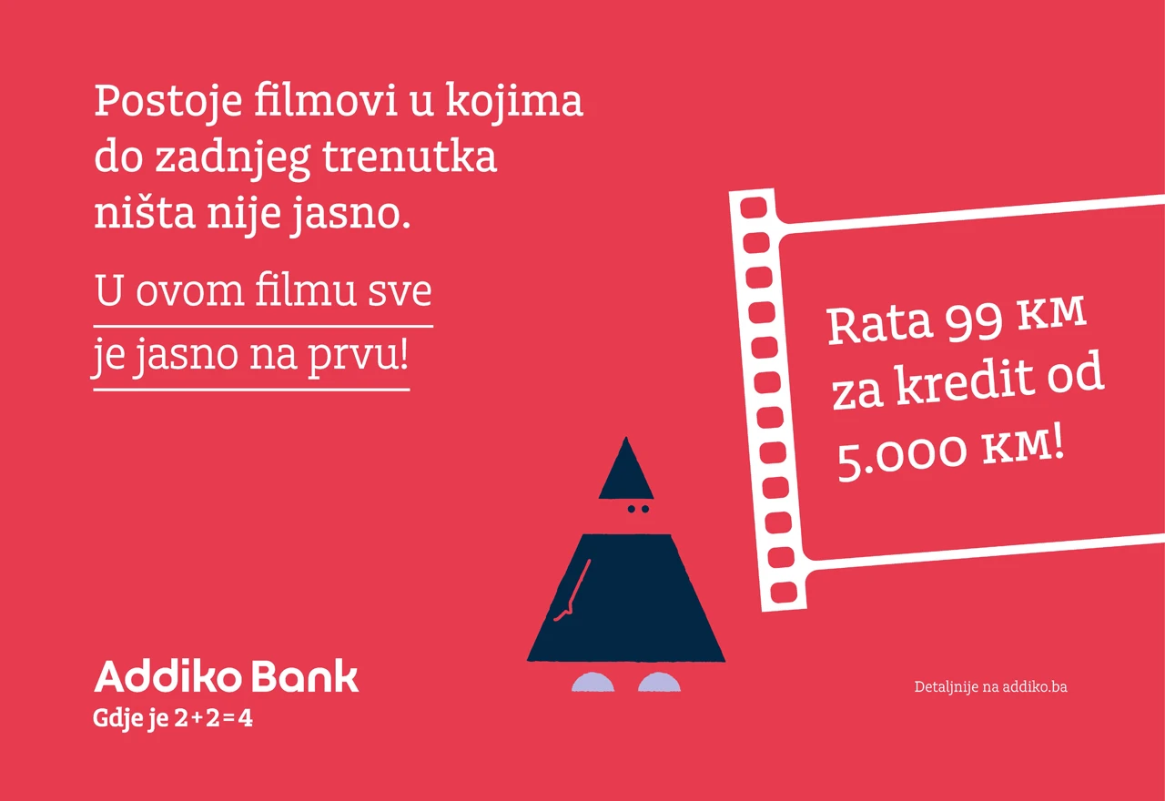 Podignite 5.000 KM u Addiko banci uz mjesečnu ratu od samo 99 KM!