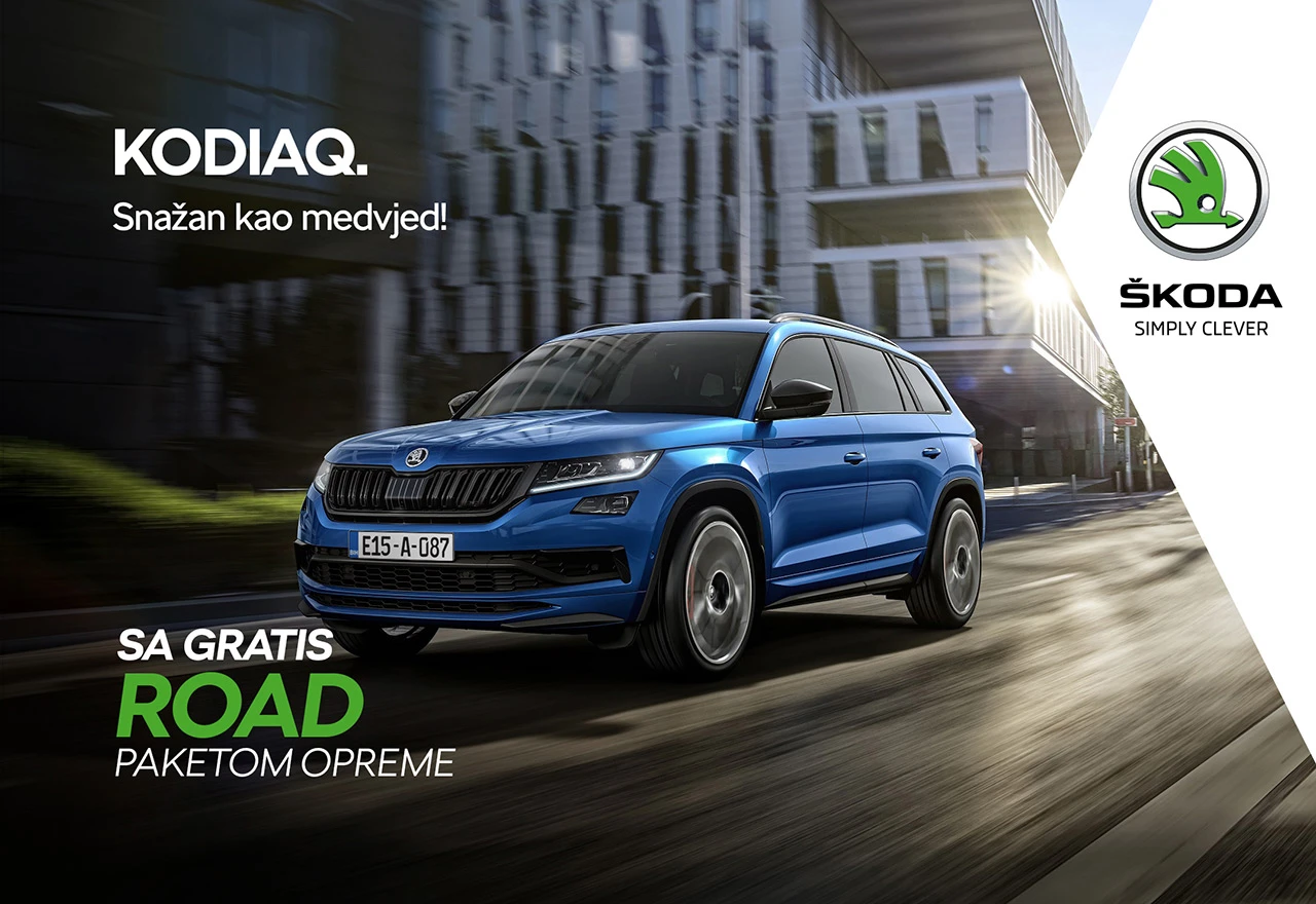 Gratis paket KODIAQ Road za najzahtjevnije kupce u BiH