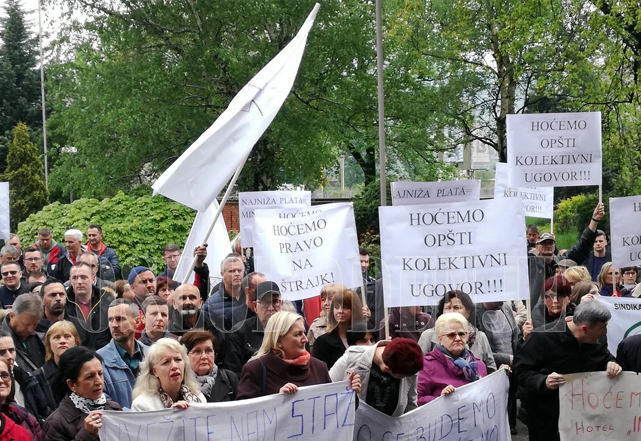 Zenica proslavila Praznik rada prosvjedom