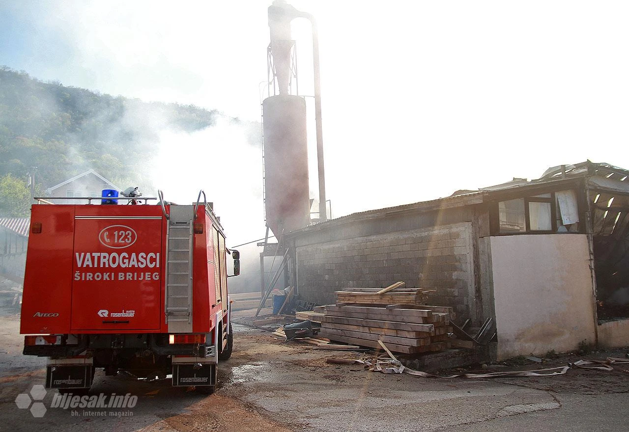 Požar progutao stolariju u Širokom Brijegu