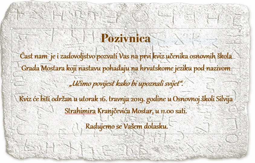 Učimo povijest kako bi upoznali svijet