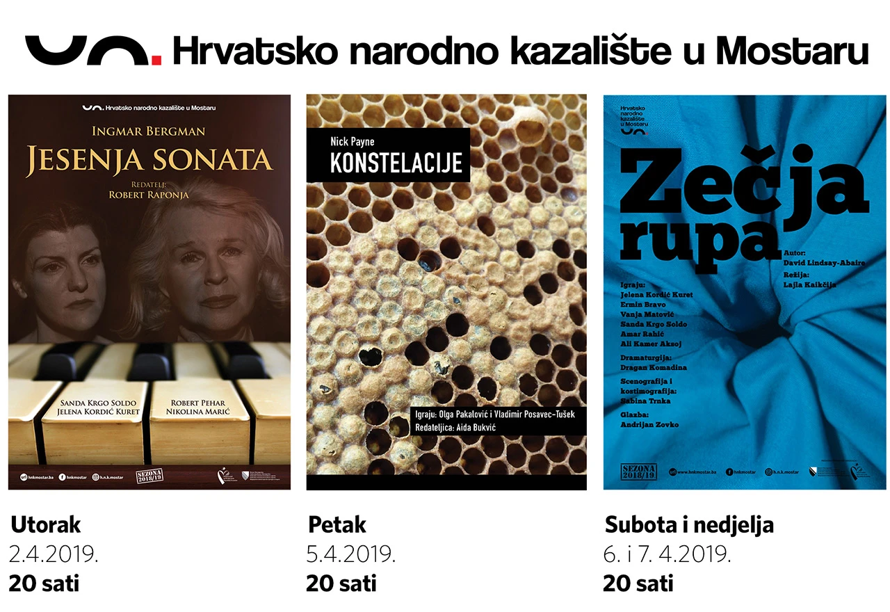Jesenja sonata, Zečja rupa i gostujuća predstava Teatra Exit na daskama HNK Mostar 