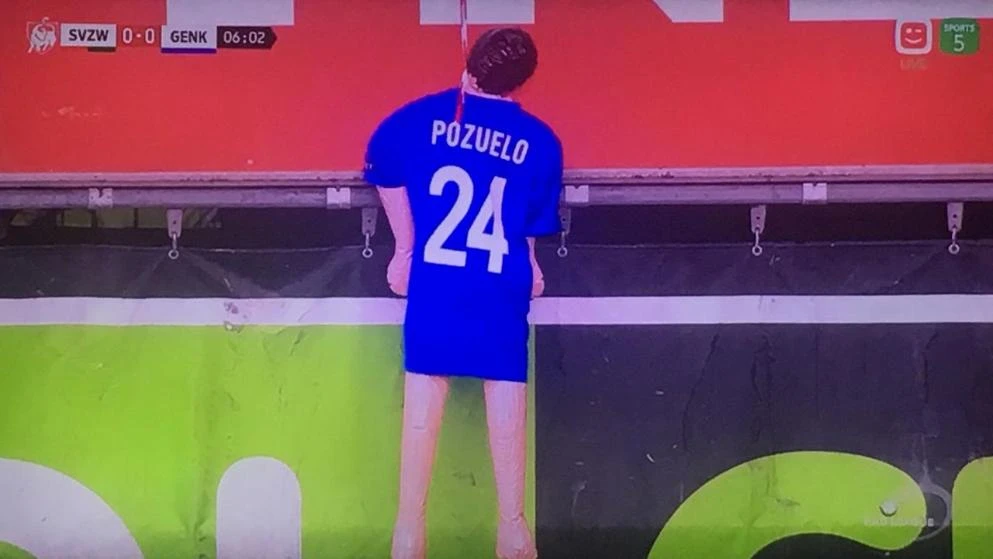 Navijači belgijskog Genka objesili na simboličan način vlastitog kapetana!