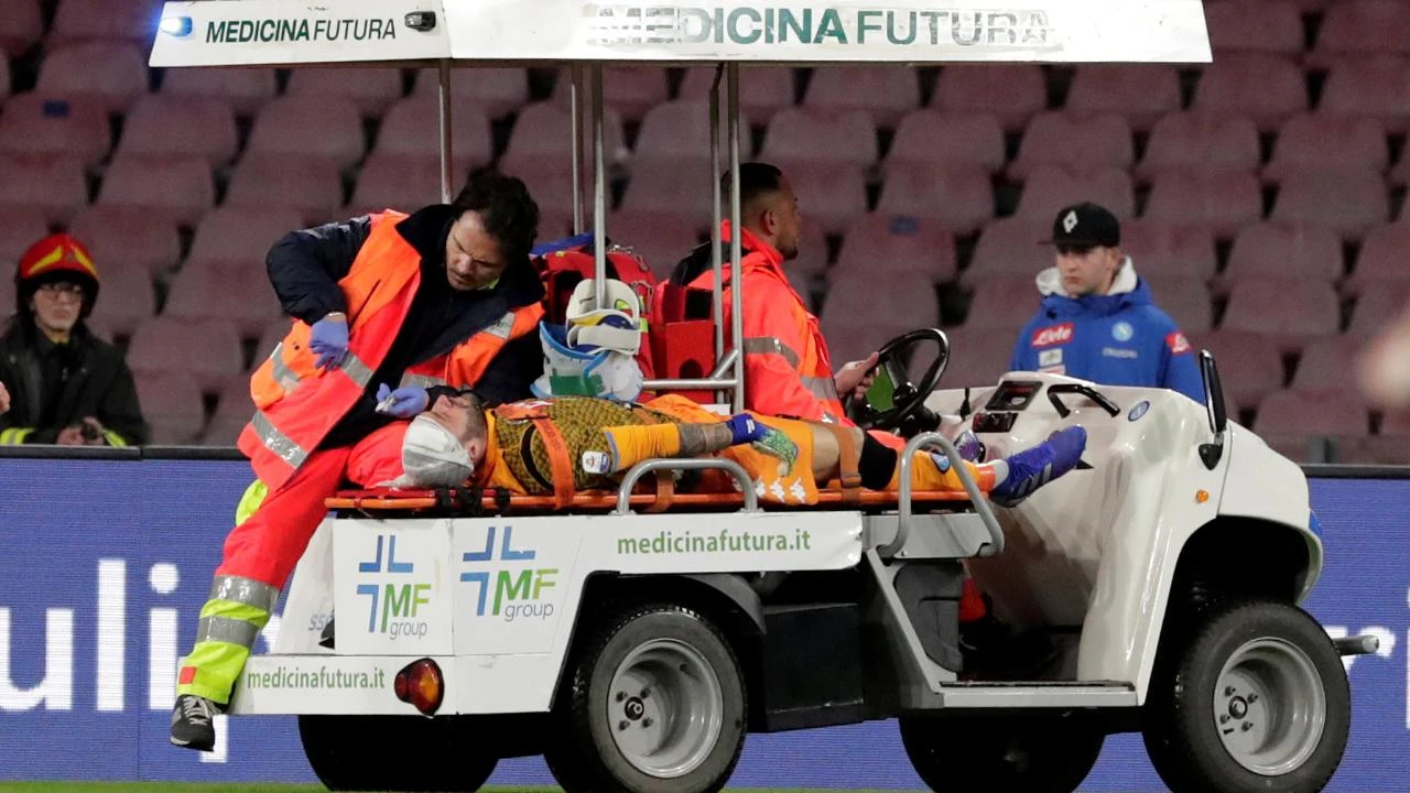 Istraga u Napulju: Vratar Ospina ima potres mozga i ostaje u bolnici