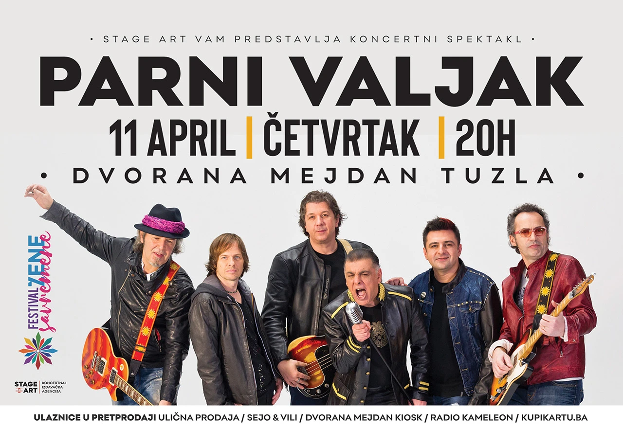 Parni valjak 11. travnja u dvorani Mejdan
