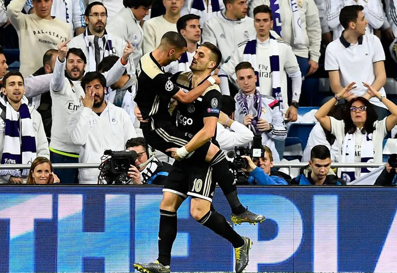 Ajax demolirao Real Madrid na Santiago Bernabeu